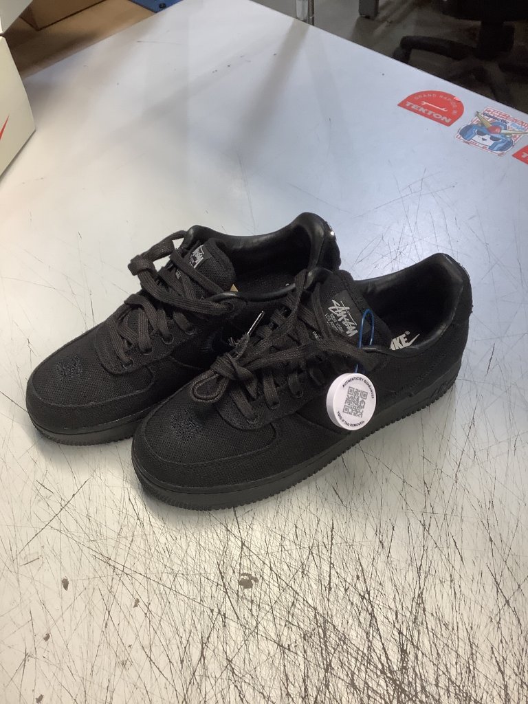Nike Mens Air Force 1 Low Cz9084 001 Stussy - Black - Size 6.5